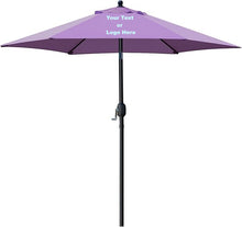 Load image into Gallery viewer, Custom Personalized Sturdy 7.5 ft Shade Vented Patio Umbrella Aluminum Poles with Polyester Canopy Portable for Beach Outdoor UV Protection