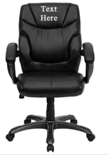 Load image into Gallery viewer, Custom Designed Overstuffed Executive Office Chair With Your Personalized Name & Graphic