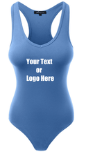 Load image into Gallery viewer, Custom Personalized Designed Womens Basic Solid Soft Stretchy Tank Top Bodysuit