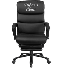 Load image into Gallery viewer, Custom Designed Reclining Executive Chair With Your Personalized Name & Graphic