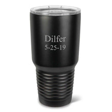 Load image into Gallery viewer, Personalized HúsavÃÂk 30 oz. Black Matte Double Wall Insulated Tumbler - Personalized Tumbler for Groomsmen - All | JDS
