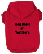 Load image into Gallery viewer, Custom Personalized Design Your Own Dog Hoodie Sweatshirt (pet Clothing)