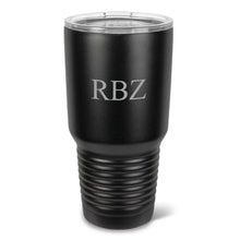Load image into Gallery viewer, Personalized HúsavÃÂk 30 oz. Black Matte Double Wall Insulated Tumbler - Personalized Tumbler for Groomsmen - All | JDS