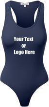 Load image into Gallery viewer, Custom Personalized Designed Womens Basic Solid Soft Stretchy Tank Top Bodysuit