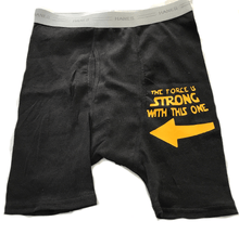 Load image into Gallery viewer, Custom Personalized Designed Boxers With "The Force Is Strong With This One" Saying
