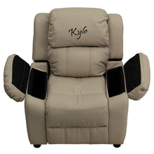 Load image into Gallery viewer, Custom Designed Kids Recliner with Storage Arms and Headrest With Your Personalized Name | DG Custom Graphics