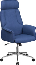 Load image into Gallery viewer, Custom Designed High Back Fabric Executive Chair With Your Personalized Name & Graphic