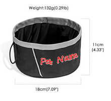Load image into Gallery viewer, Custom Personalize Your Collapsible Pet/Dog/Cat Bowl with Pet Name or Text