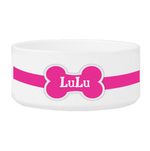 Load image into Gallery viewer, Personalized Large Dog Bowl - Colorful Bones | JDS
