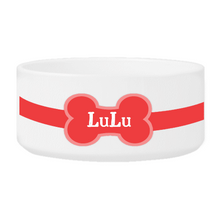 Load image into Gallery viewer, Personalized Large Dog Bowl - Colorful Bones | JDS