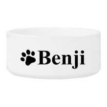 Load image into Gallery viewer, Personalized Large Dog Bowl - Happy Paws | JDS