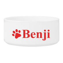 Load image into Gallery viewer, Personalized Large Dog Bowl - Happy Paws | JDS