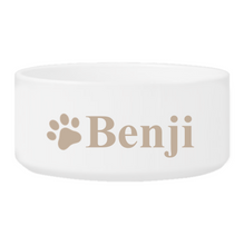 Load image into Gallery viewer, Personalized Large Dog Bowl - Happy Paws | JDS