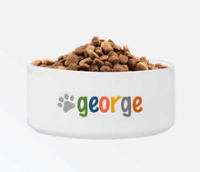 Load image into Gallery viewer, Personalized Classic Large Dog Bowl - Colorful | JDS