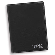Load image into Gallery viewer, Personalized Black Passport Holder | JDS
