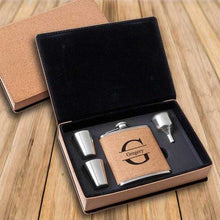 Load image into Gallery viewer, Cork Flask & Shot Glass Gift Box Set | JDS