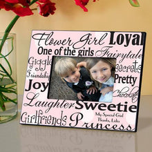 Load image into Gallery viewer, Personalized Flower Girl Picture Frame
