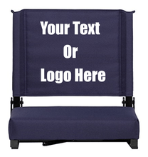 Load image into Gallery viewer, Custom Personalized Durable Stadium Chair with 3" Thick Comfortable Cushion