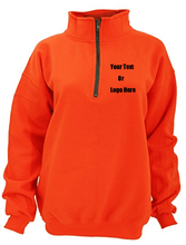 Load image into Gallery viewer, Custom Personalized Design Your Own Vintage 1/4 Zip Pull-Over Sweatshirt