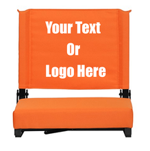 Load image into Gallery viewer, Custom Personalized Durable Stadium Chair with 3" Thick Comfortable Cushion
