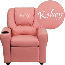 Load image into Gallery viewer, Custom Designed Kids Recliner with Cup Holder and Headrest With Your Personalized Name