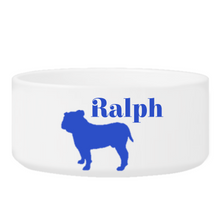 Load image into Gallery viewer, Personalized Man's Best Friend Silhouette Large Dog Bowl | JDS