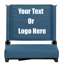 Load image into Gallery viewer, Custom Personalized Durable Stadium Chair with 3" Thick Comfortable Cushion