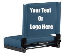 Load image into Gallery viewer, Custom Personalized Durable Stadium Chair with 3" Thick Comfortable Cushion