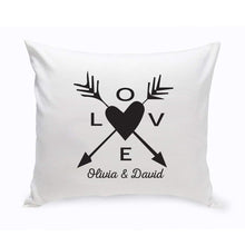 Load image into Gallery viewer, Personalized Love Arrow Throw Pillow | JDS