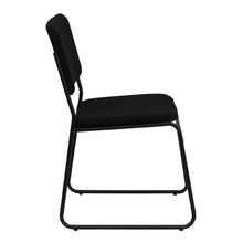 Load image into Gallery viewer, Custom Designed High Density Black Stacking Chair with Sled Base With Your Personalized Name & Graphic
