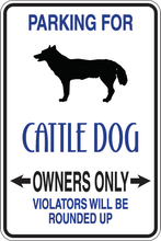 Load image into Gallery viewer, Personalized Novelty Pet Parking Sign, Animal Lover Signs, Funny Gift Signs