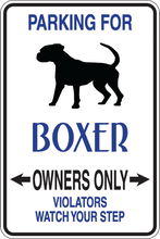 Load image into Gallery viewer, Personalized Novelty Pet Parking Sign, Animal Lover Signs, Funny Gift Signs