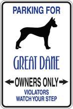 Load image into Gallery viewer, Personalized Novelty Pet Parking Sign, Animal Lover Signs, Funny Gift Signs