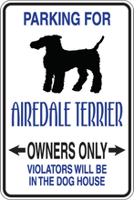 Load image into Gallery viewer, Personalized Novelty Pet Parking Sign, Animal Lover Signs, Funny Gift Signs