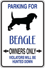 Load image into Gallery viewer, Personalized Novelty Pet Parking Sign, Animal Lover Signs, Funny Gift Signs