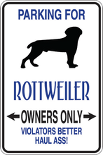 Load image into Gallery viewer, Personalized Novelty Pet Parking Sign, Animal Lover Signs, Funny Gift Signs