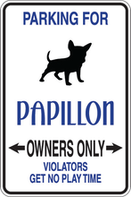 Load image into Gallery viewer, Personalized Novelty Pet Parking Sign, Animal Lover Signs, Funny Gift Signs