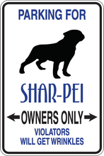 Load image into Gallery viewer, Personalized Novelty Pet Parking Sign, Animal Lover Signs, Funny Gift Signs