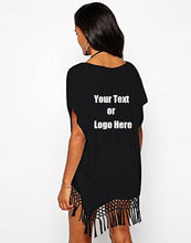 Load image into Gallery viewer, Custom Personalized Designed Women's Bohemia Printing Top Beach Bikini Cover-ups