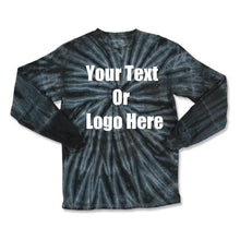 Load image into Gallery viewer, Custom Personalize Design Your Tie Dye Long Sleeve T-shirt