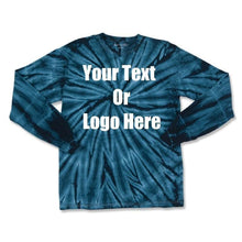 Load image into Gallery viewer, Custom Personalize Design Your Tie Dye Long Sleeve T-shirt