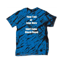 Load image into Gallery viewer, Custom Designed Personalized Tie Dye Tiger Stripe T-shirts