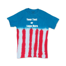 Load image into Gallery viewer, Custom Designed Personalized Tie Dye Flag T-shirts