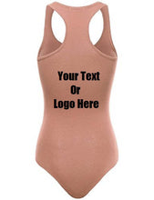 Load image into Gallery viewer, Custom Personalized Designed Womens Basic Solid Soft Stretchy Tank Top Bodysuit