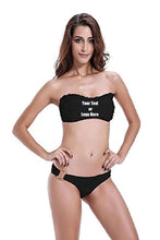 Load image into Gallery viewer, Custom Personalized Designed Women's O-ring Bottom Ruffle Two Piece Bathing Swim Suit