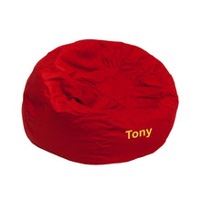Load image into Gallery viewer, Custom Designed Bean Bag Chair for Kids or Adult's With Your Personalized Name | DG Custom Graphics