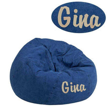 Load image into Gallery viewer, Custom Designed Bean Bag Chair for Kids or Adult's With Your Personalized Name