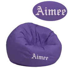 Load image into Gallery viewer, Custom Designed Bean Bag Chair for Kids or Adult's With Your Personalized Name