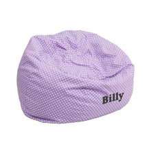 Load image into Gallery viewer, Custom Designed Bean Bag Chair for Kids or Adult's With Your Personalized Name