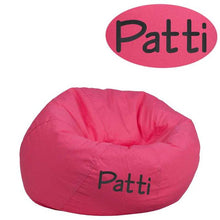 Load image into Gallery viewer, Custom Designed Bean Bag Chair for Kids or Adult's With Your Personalized Name